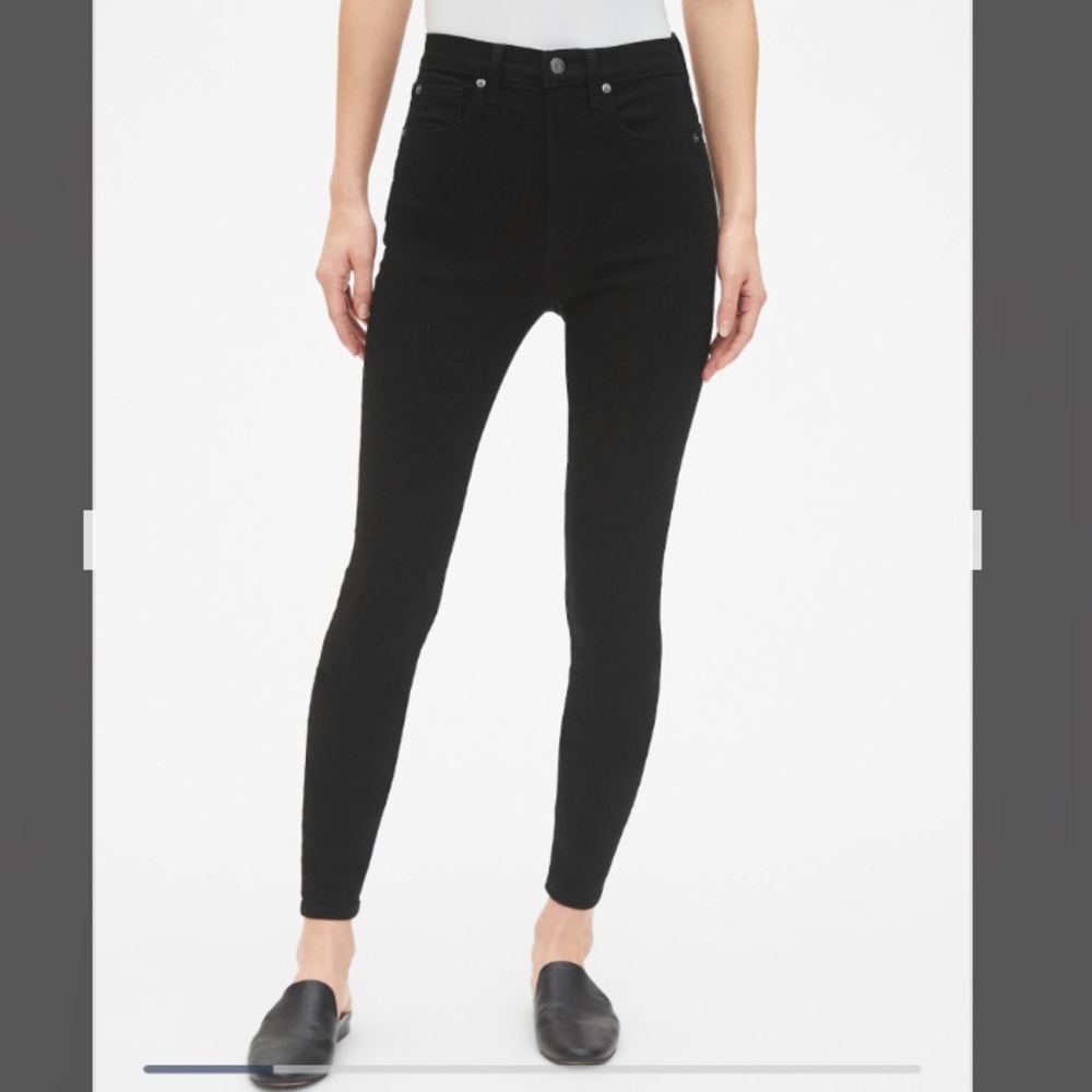 Gap true skinny high waisted jeans